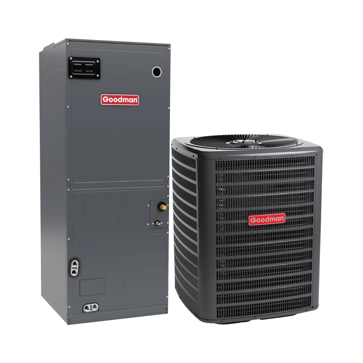 Goodman 3 Ton 15 SEER2 / 7.5 HSPF2 R-32 Matched Ducted Heat Pump System