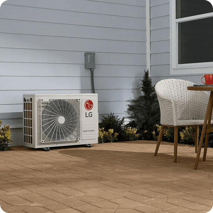 LG Multi F 24,000 BTU 2-Zone Ductless Mini Split System